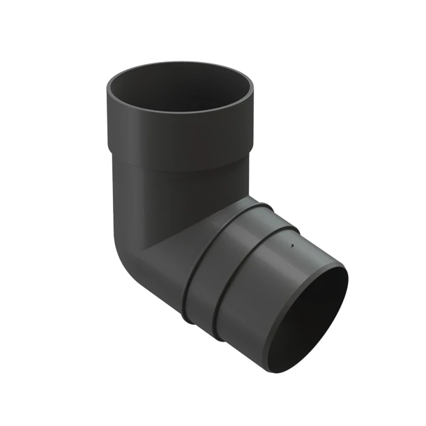 Колено 72˚ для водосточной трубы Премиум (Premium) Графит 7024
